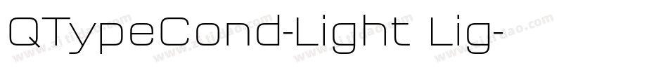 QTypeCond-Light Lig字体转换